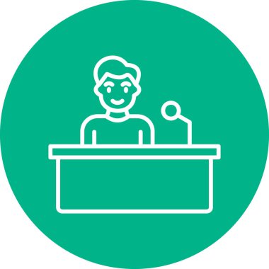 İş simgesinin vektör illüstrasyonu