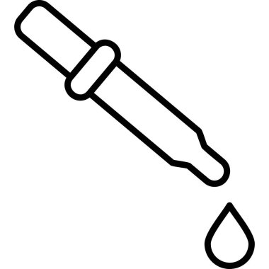 Pipette. Web simgesi vektör illüstrasyonu 