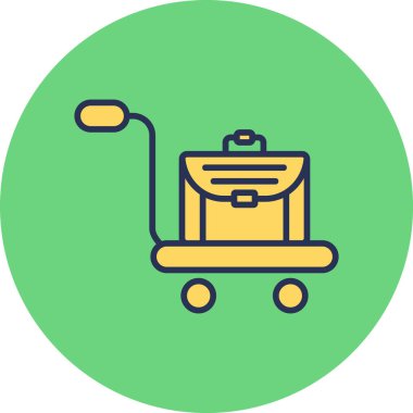 Trolley icon, illustration for web