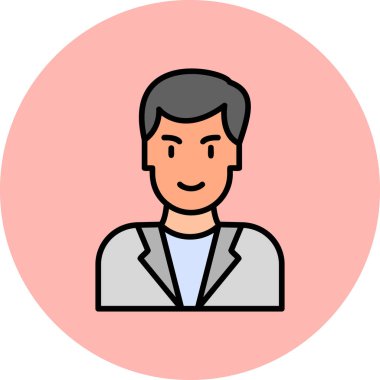 Basit avatar, doktor adamın grafiksel çizimi 
