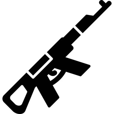 Ak47 icon modern vector illustration