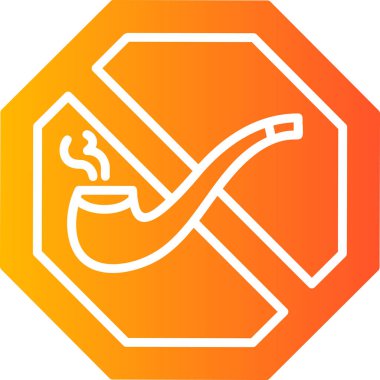 No smoking modern vector icon illustration