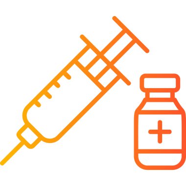  İnsülin. Web simgesi basit illüstrasyon