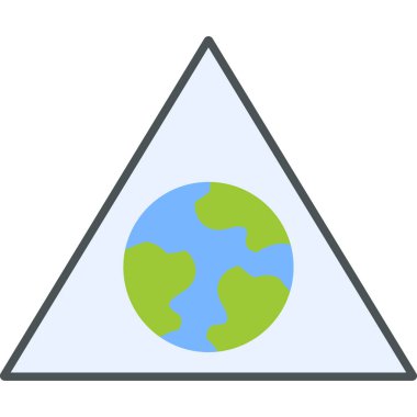 küresel modern simge vektör illüstrasyonu