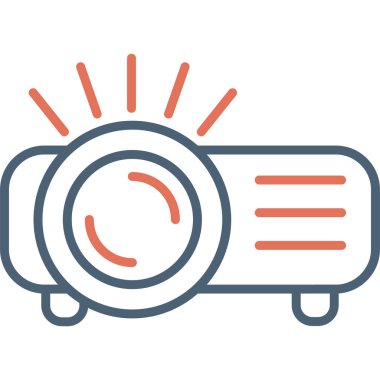 Projector web icon vector illustration