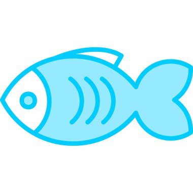 Balık. Web simgesi basit illüstrasyon