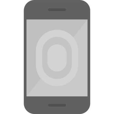 Parmak izi simgesinin vektör illüstrasyonu