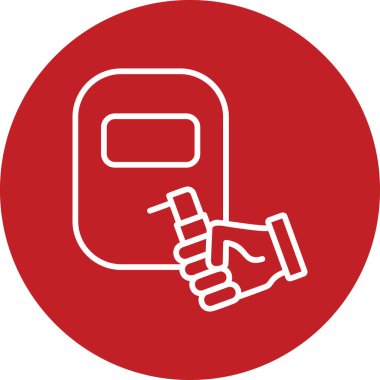 Kaynak simgesinin vektör illüstrasyonu