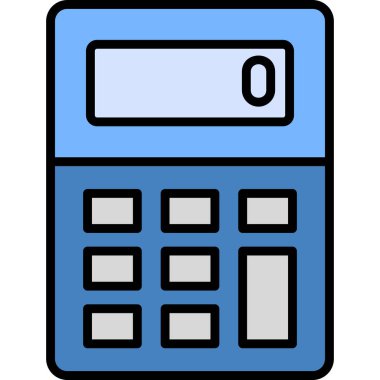 Web hesap makinesi simgesi. vektör illüstrasyonu