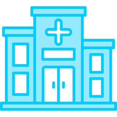 Hastane. Web simgesi basit tasarım