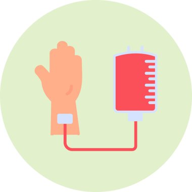 Kan bağışı ikonu vektör illüstrasyonu