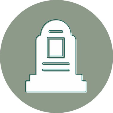 modada izole edilmiş arkaplan biçiminde mezar simgesi