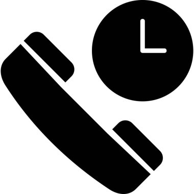 Çağrı bekleme modern simge vektör çizimi