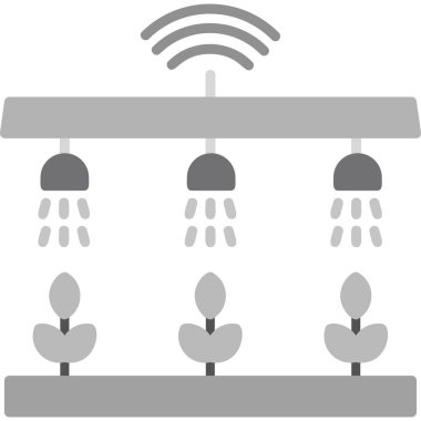 Akıllı çiftlik modern simgesi, vektör illüstrasyonu 