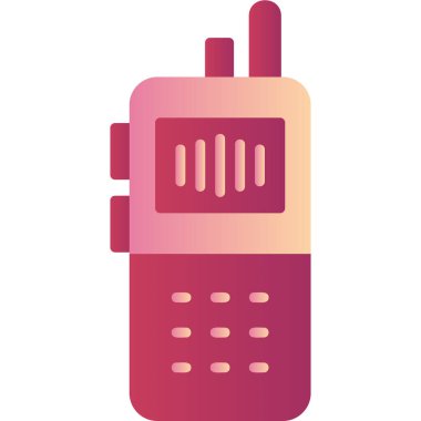 walkie talkie flat icon, simple illustration
