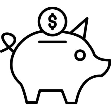 piggy bank. simple web design