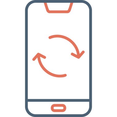 Smartphone Simgesi, vektör illüstrasyonu