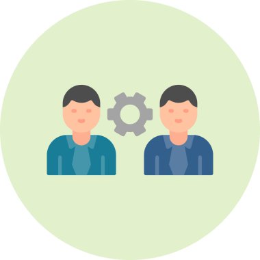 İnsan simgesinin vektör illüstrasyonu