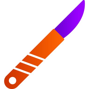 Surgical knife tool icon. vector illustration