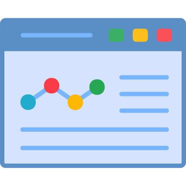 Grafik simgesi vektör illüstrasyonu