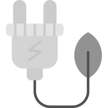 Yeşil Enerji Ağı simgesi basit bir illüstrasyon