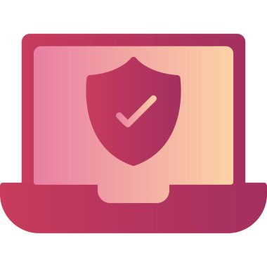 Bilgisayar. Web simgesi basit illüstrasyon