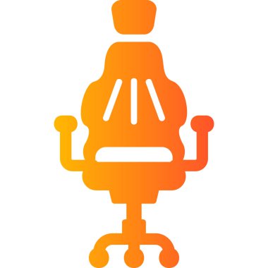 Sandalye. Web simgesi basit illüstrasyon