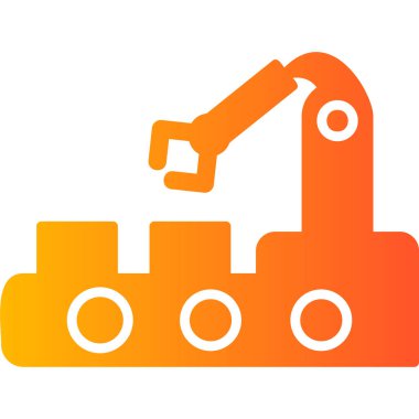 Otomasyon. Web simgesi basit illüstrasyon