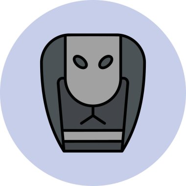 Kobra simgesinin vektör illüstrasyonu