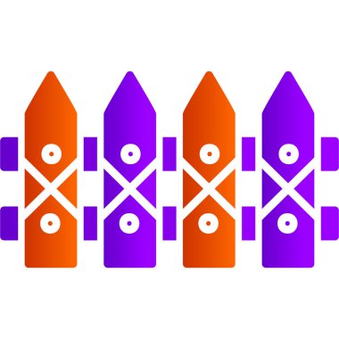 çit ağ simgesi basit vektör çizimi