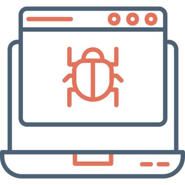 Böcek. Web simgesi basit illüstrasyon