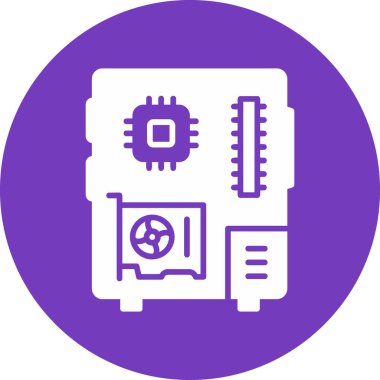 Bilgisayar. Web simgesi basit illüstrasyon 