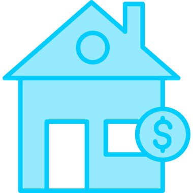 Vergi simgesi vektör illüstrasyonu konutlandırılıyor