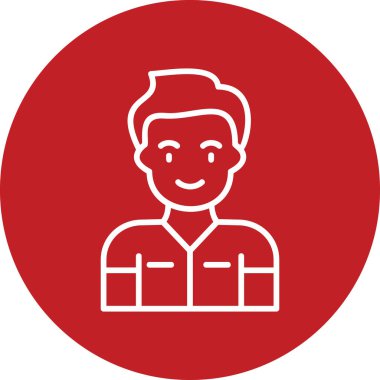 Dişçi insan avatarının grafik çizimi 