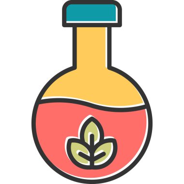 Kimya web simgesi basit illüstrasyon