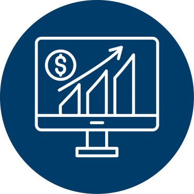 Büyüme simgesi, modern tasarım illüstrasyonu