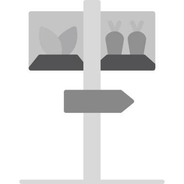 Farm Direction 'da. Web simgesi vektör illüstrasyonu