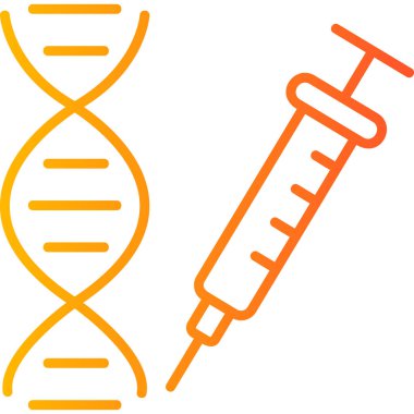 DNA molekül vektör simgesi. biçim iki renkli düz sembol, mavi ve beyaz renkler, yuvarlak açılar, siyah