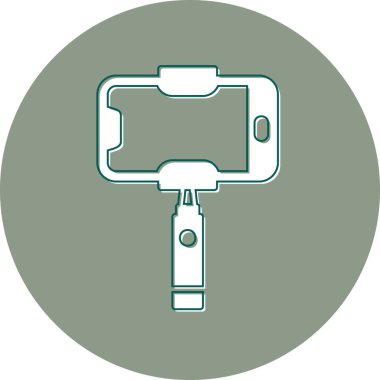 Selfie Çubuk vektör renk simgesi 