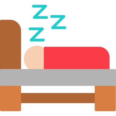 Uyku Ağı simgesi basit illüstrasyon