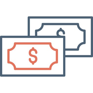 Para için. Web simgesi basit illüstrasyon