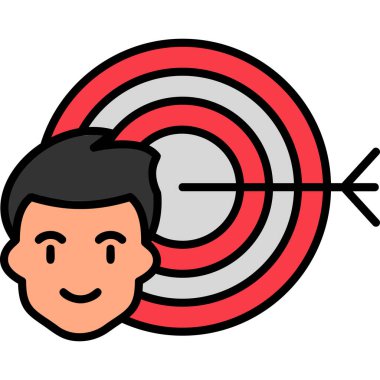 Hedef, Kullanıcı logosu, web sayfası için basit simge 