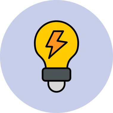 Fikir modern simgesi, vektör illüstrasyonu