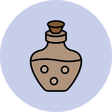 İksir web simgesi vektör illüstrasyonu