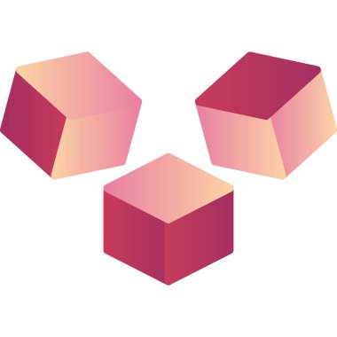 küp web simgesi basit illüstrasyon