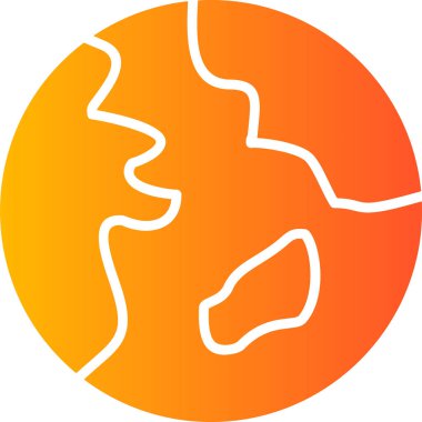 Gezegen simge vektör çizim