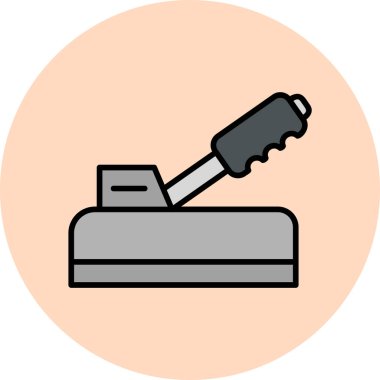 El freni web simgesi vektör çizimi