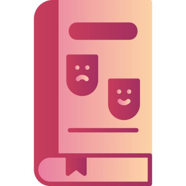 Çizgi roman ikonu, modern tasarım illüstrasyonu