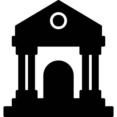 Bina. Web simgesi basit tasarım