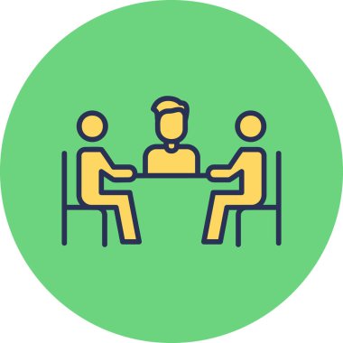 İş toplantısı. vektör basit tasarımı